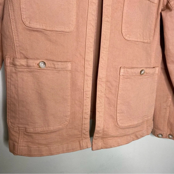 J.Crew Clay Simone Relaxed Garment Dyed Open Front Utility Jacket Women's Small - Picture 8 of 12